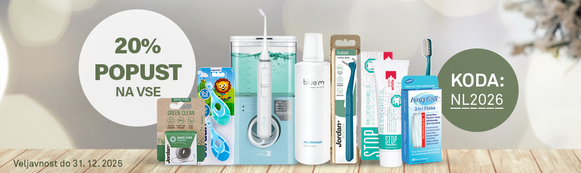 20% popust na vse izdelke s kodo NL2026