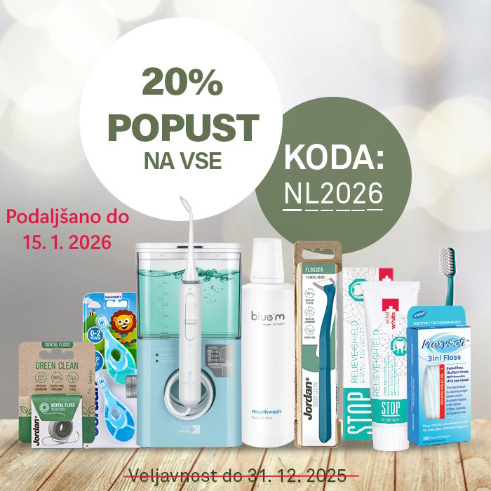 20% popust na vse izdelke s kodo NL2026