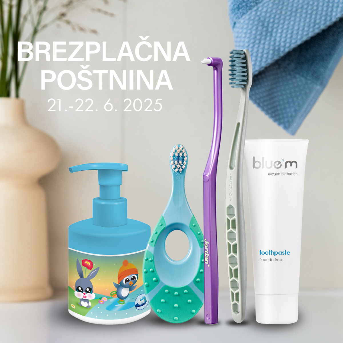Brezplačna poštnian 21. in 22. junij 2025