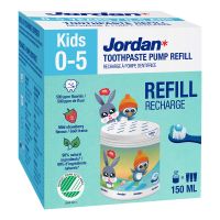 Polnilo za otroško zobno pasto Jordan Kids 0-5 let, 1000 ppm F s Refill, 150 ml
