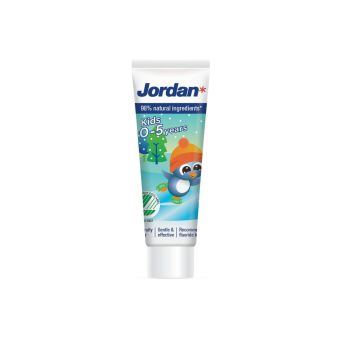 Otroška zobna pasta Jordan Kids, 500 ppm F, 12 ml